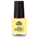 All Week Long - life hands you a lemon - make lemonade! nail polish, extended wear polish, top coats, nails, nail art